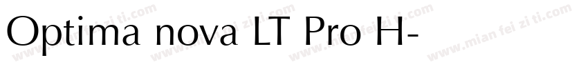 Optima nova LT Pro H字体转换